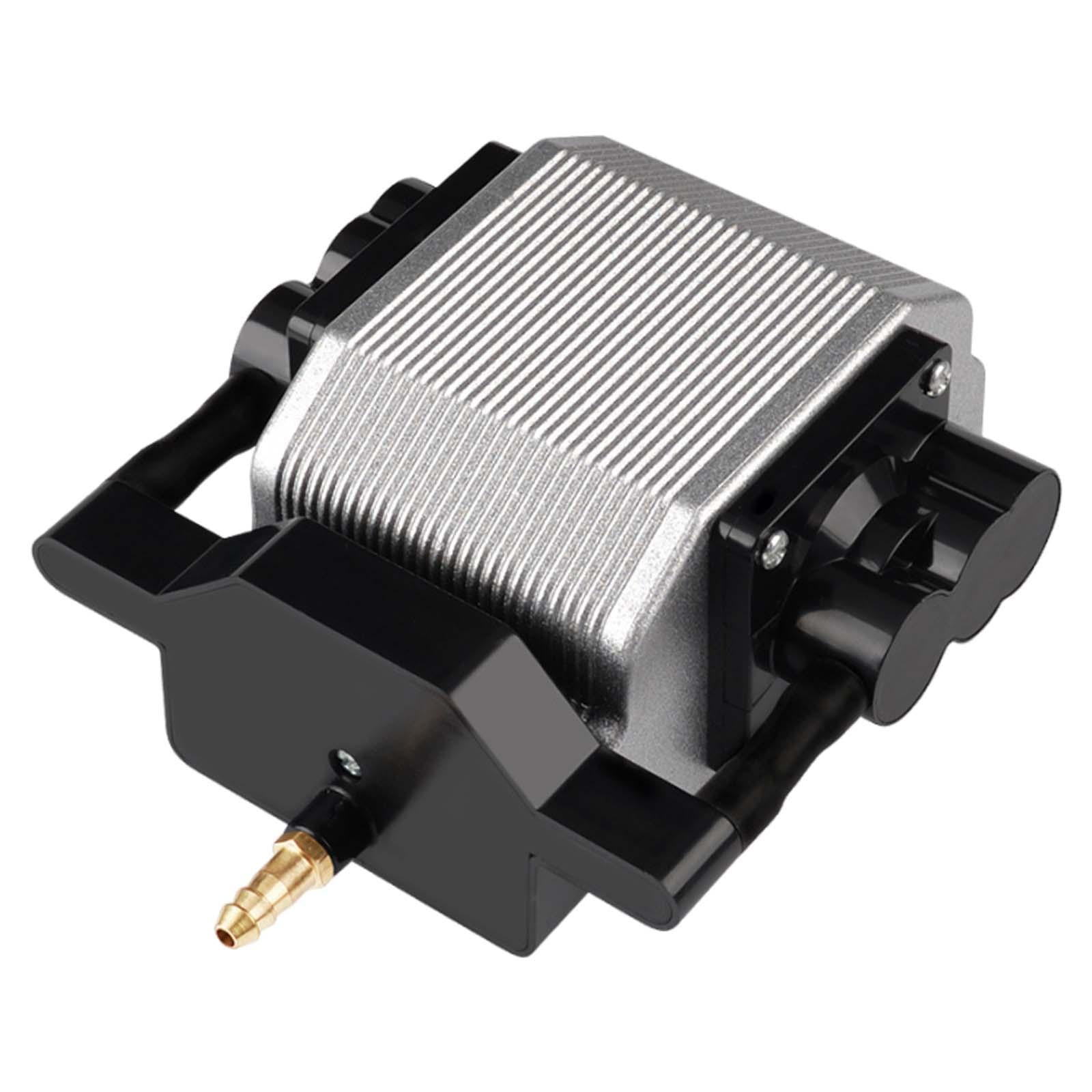 FITYLE Aquarium Air Pump Aerator 16W High Performance Quiet Portable Mini Air Pump Aquarium Bubbler for Pond Outdoor Pool 12V