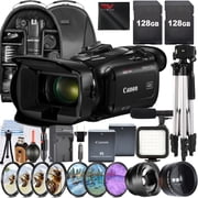 Canon Vixia HF G70 UHD 4K Camcorder with 2 Pack 128GB Memory Card + Case + Filter Kit + SV Premium Accessory Bundle (International Version)