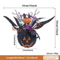 thumbnail image 5 of Halloween Jack-O-Lantern Light, Halloween Pumpkin Decorations Indoor, Plastic Pumpkin Light Ornaments, Jack-O-Lantern Decor, Pumpkin Lantern Flower Arrangement for Home Holiday Party Supplies C2, 5 of 8