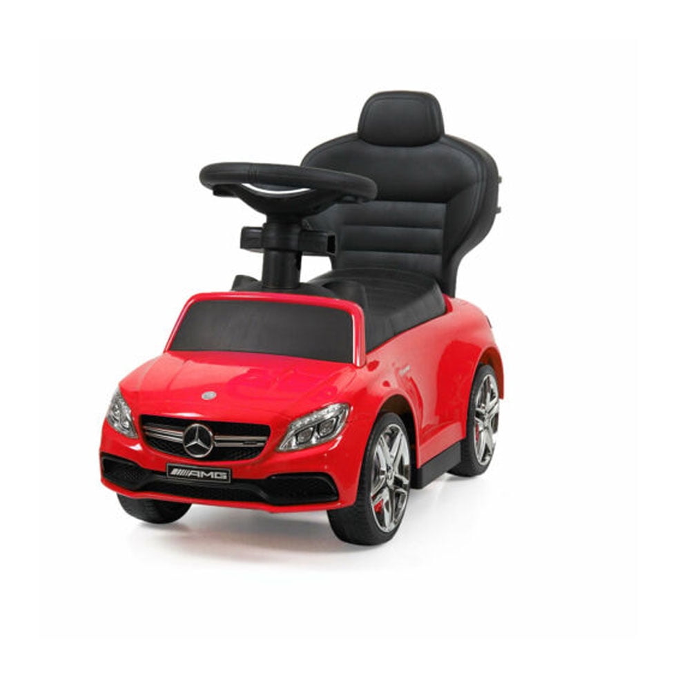 Kepooman Ride On Push Car w/ 4 Wheels, Convertible Baby Toddler Stroller, Red Kepooman Ride On Push Car w/ 4 Wheels, Convertible Baby Toddler Stroller, Red