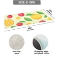 thumbnail image 6 of Bath Mat Soft Plush Non-Slip Absorbent Bathroom Rugs 39"x20" Orange Cherry Leaf, 6 of 8