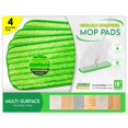 thumbnail image 1 of Microfiber Mop Pads 4 Pack - Reusable Washable Cloth Mop Head Replacements Best Thick Spray Wet Dust Dry Flat Velcro Attachment 18" Inch - Cleaning Refill Fits Bona, Bruce, Rubbermaid, Libman + More, 1 of 4