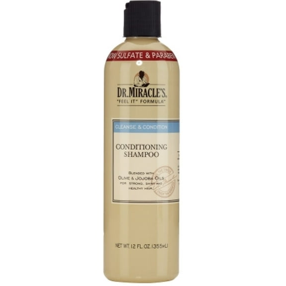 Dr. Miracle's Cleanse & Condition Shampoo, 12 oz (Pack of 6)