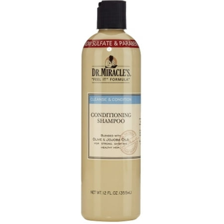 Dr. Miracle's Cleanse & Condition Shampoo, 12 oz (Pack of 3)
