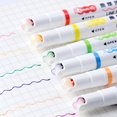 thumbnail image 4 of Graflsoa Fluorescent Highlighting Marker Set with Roller Design for Quick-Drying Decorative Edges - S-7008A-6, Six Colors for Creative Outlining and Marking, Ideal for Home and Craft Projects, 4 of 6