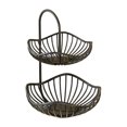 thumbnail image 4 of TISHITA Metal Fruit Basket Fruit Bowl Kitchen Modern Countertop Efficient Organization Black Decorative Veggie Holder Stand Organizer 20cmx30cm, 4 of 8