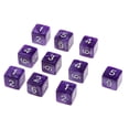thumbnail image 3 of 20 Piezas De Dados De Seis Lados D6 Para Jugar RPG Party Game En Blanco Y Café y Morado Sunnimix Juegos de rol Dados, 3 of 8