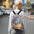 thumbnail image 7 of JIALIOU Mini Backpack Purse for Women Quilted Casual Daypack Small Travel Shoulder Bag, Ducks Flying in Sky, 7 of 7