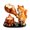 Cat, variant on Resin Forest Animal Campfire Aromatherapy Diffuser Hand Painted Candle Holder with Black Dachshund and Orange Cat Figurines Cozy Home Decor Gift for Animal Lovers