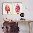 thumbnail image 3 of Stupell Industries King & Queen Cards People Painting Gray Framed Art Print Wall Art, 24 x 30, Set of 2, 3 of 8