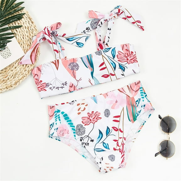 SDJMa Bikini Set Bandage Solid Brazilian Swimwear Women Beautiful And Sexy Printed Bikini Swimsuit