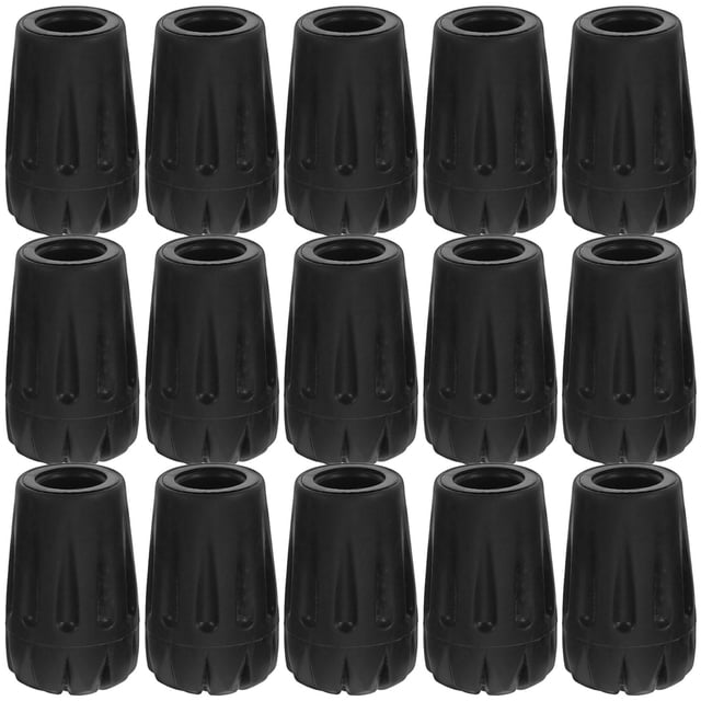 PAMINGONO 15 Pcs Protecteurs de Bâtons de Randonnée Accessoires de Canne en Plastique pour Hommes et Femmes Usage Extérieur