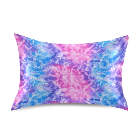 Ryvnso Satin Pillowcase Abstract Watercolor Tie Dye-a2 Pillow Cases Standard Size 26x20in