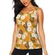 thumbnail image 1 of Balery White Floral and Butterflies Camiseta sin mangas estampada ligera para mujer, tops de entrenamiento sin mangas, camisetas de yoga transpirables de secado rápido.-Medium, 1 of 7