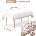thumbnail image 3 of Rose Gold Dots Party Supplies Paper Cups Paper Plates Set Disposable Paper Tableware Set (16 Guests), 3 of 4