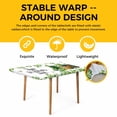 thumbnail image 4 of St. Patrick's Day Table Cloths for 6 Foot Rectangle Tables, Lucky Shamrocks Boots Books Green Plants Patio Waterproof Elastic Fitted Tablecloths, Washable Rectangular Table Cover for Camping, 4 of 8