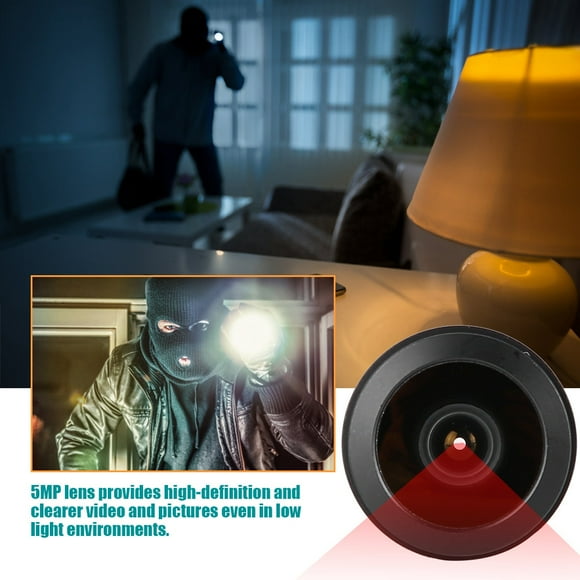 Fisheye Lens,1.44mm 1/2.5 Wide Angle 5MP HD 180 Fisheye Lens for CCTV Surveillance Camera, CCTV Accessory Security Camera Lens