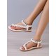 thumbnail image 3 of Women Flower Decor Thong Sandals, Fashion Summer Flat Sandals, 3 of 4
