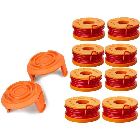 Trimmer Spool Line for Worx,Edger Spool Compatible with Worx Trimmer spools Weed Eater String,Trimmer Line Refills 0.065 inch for Electric String Trimmers,Weed Wacker Spool Replacement Parts