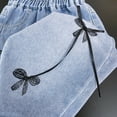 thumbnail image 7 of ATOGUTA Wide Leg Jeans for Girls Denim Elastic Wasit Wide Leg Baggy Jean Trendy Preppy Pants Kids Clothes with Pockets Size 1T-11, Blue, 7 of 7