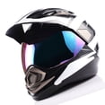 thumbnail image 2 of 1Storm Dual Sport Helmet Motorcycle Full Face Motocross Off Road Bike HGXP14A Racing Black White, 2 of 7