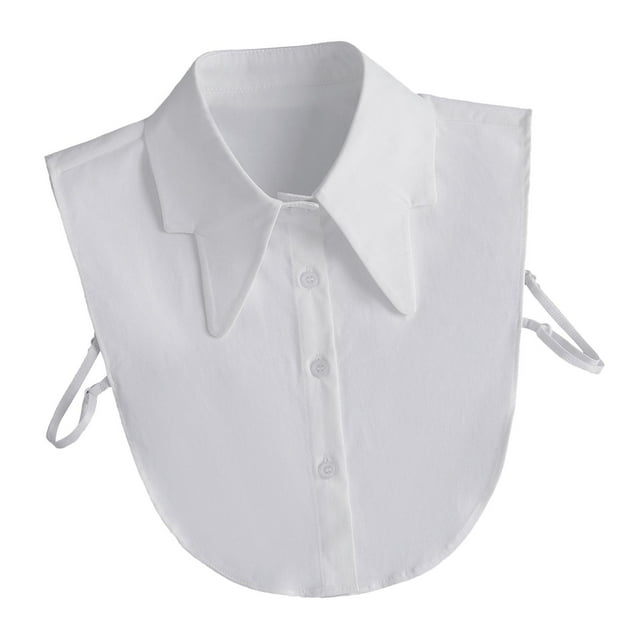 Cuello Falso para Mujer, Media Camisa, Solapa Desmontable, Blusa Ajustable, Chal Superior