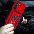 thumbnail image 3 of For Samsung Galaxy S21 Shockproof Edge Bumper with Stand, Camera Lens Protection & 360° Rotate Ring Kickstand Cover ,Xpm Phone Case [ Red ], 3 of 7