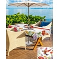thumbnail image 5 of Boanket Outdoor Tablecloth with Umbrella Hole for Patio/Picnic/Party/Camping, Spring Floral Waterproof Table Cloth Rectangle Table Cover Washable, Summer Botanical Vintage Colorful Birds (60"x 84"), 5 of 7