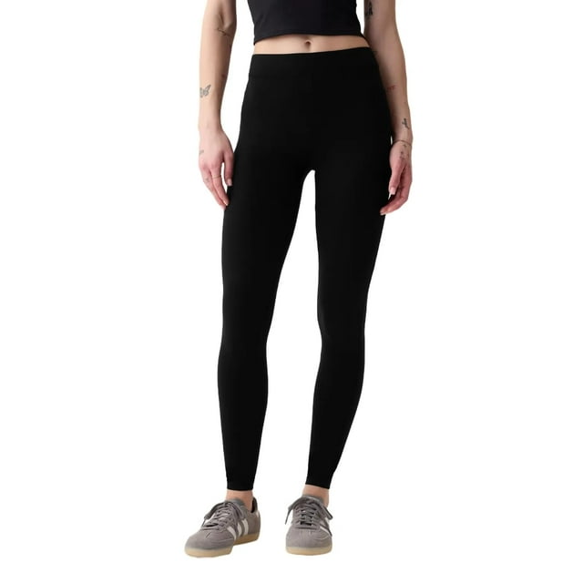 Leggings Básicos GAP Pantalón True Black para Mujer Talle XXL