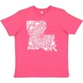 thumbnail image 3 of Inktastic Louisiana Silhouette Mandala Youth T-Shirt, 3 of 5
