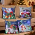 thumbnail image 7 of SLYNSHome Christmas Throw Pillow Cover with LED Lights,Light-up Winter Pillow Cases 18x18 inch Pillowcase Holiday Cushion Case for Couch Bed Sofa Decor, 7 of 7