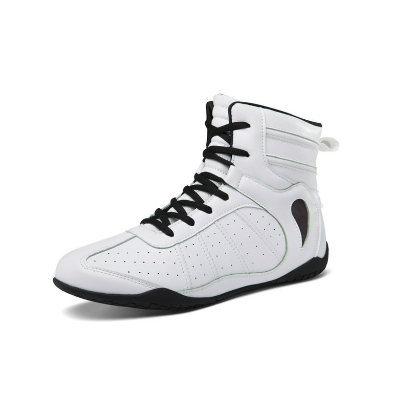 MEN'S HIGH-TOP WHITE TRAINER+, Men's White Training Shoes