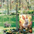 thumbnail image 6 of DefiDgd 12x18inch Easter Painted Bunny Garden Flag,Double Sided Outside Welcome Flag,Holiday Seasonal Decorative Outdoor Spring Yard Porch Flag Decoration(B), 6 of 6