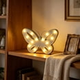 thumbnail image 6 of Kttectoa Night Light Butterfly Shaped LED Desk Lamp Battery Operated Wall Decor for Bedroom Party 10.63x7.09x1.18in, 6 of 6