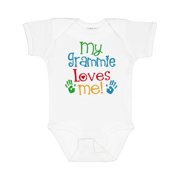 Inktastic My Grammie Loves Me Boys or Girls Baby Bodysuit