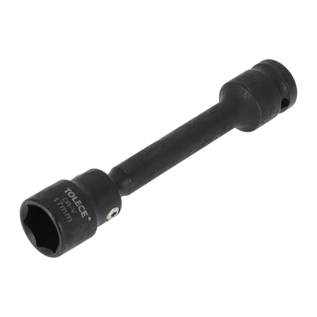 Herramienta de hardware duradera Unique Bargains Toma de impacto universal de 128 mm CR-V 1 pieza 6 puntos 17 mm para reparación de automóvil, motocicleta, dirtbike, 1/2 pulgada de transmisión