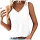 thumbnail image 1 of Chaleco sexy liso de moda para mujer: top de encaje con espalda hueca, cuello en V, mangas 3/4, poliéster, tallas S-XXL, perfecto para verano/ocasiones informales., 1 of 8