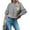 Grey, variant on Baqcunre Sweaters For Women Ladies Fall Winter Wool Knit Round Neck High Neck Loose Version Suitable For Daily Work Wear To Party Wear Lohas Time Sweater Crop Tops Fall Outfits Women Trendy Black L