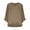 Khaki, variant on Women's Tops Short Sleeve V-Neck Plus Size Loose Ruffle Hem Cuffs Tee Top