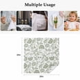thumbnail image 4 of Boho Sage Green Floral Cloth Napkins, Vintage Farmhouse Paisley Plant Washable and Reusable Dinner Napkins Set of 6, Table Napkin for Kitchen Party Birthday Wedding Hotel Housewarming 20"x20", 4 of 8