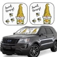 thumbnail image 6 of Kdxio Gnome Sweet Honey Print 2-Piece Sun Shade Front Windshield - Foldable Car Front Window Sunshades For Most Sedans Suv Truck, 6 of 6