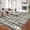 Blue Beige, variant on Modern Runner Rug 2x6 Hallway Runner Rug Washable Rugs Non Slip Non-Shedding Plaid Rugs Low Pile Distressed Floor Cover Foldable Soft Runners for Entryway Bedroom Kitchen Laundry Blue Beige
