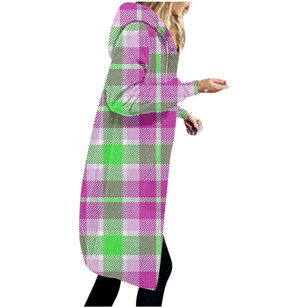 Puntoco Chaqueta De Mujer Chaqueta De Mujer Engrosamiento Y Lana E Invierno Casual Cremallera Manga Larga Bolsillo Con Capucha Suéter Largo Liquidación De Navidad Puntoco Puntoco-4334