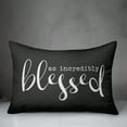 thumbnail image 2 of Creative Products So Incredibly Blessed Black and White 14x20 Indoor / Outdoor Pillow, 2 of 2