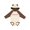 Natural & Brown w Ears, variant on Inktastic Sock Monkey Heart Border Boys or Girls Long Sleeve Baby Bodysuit