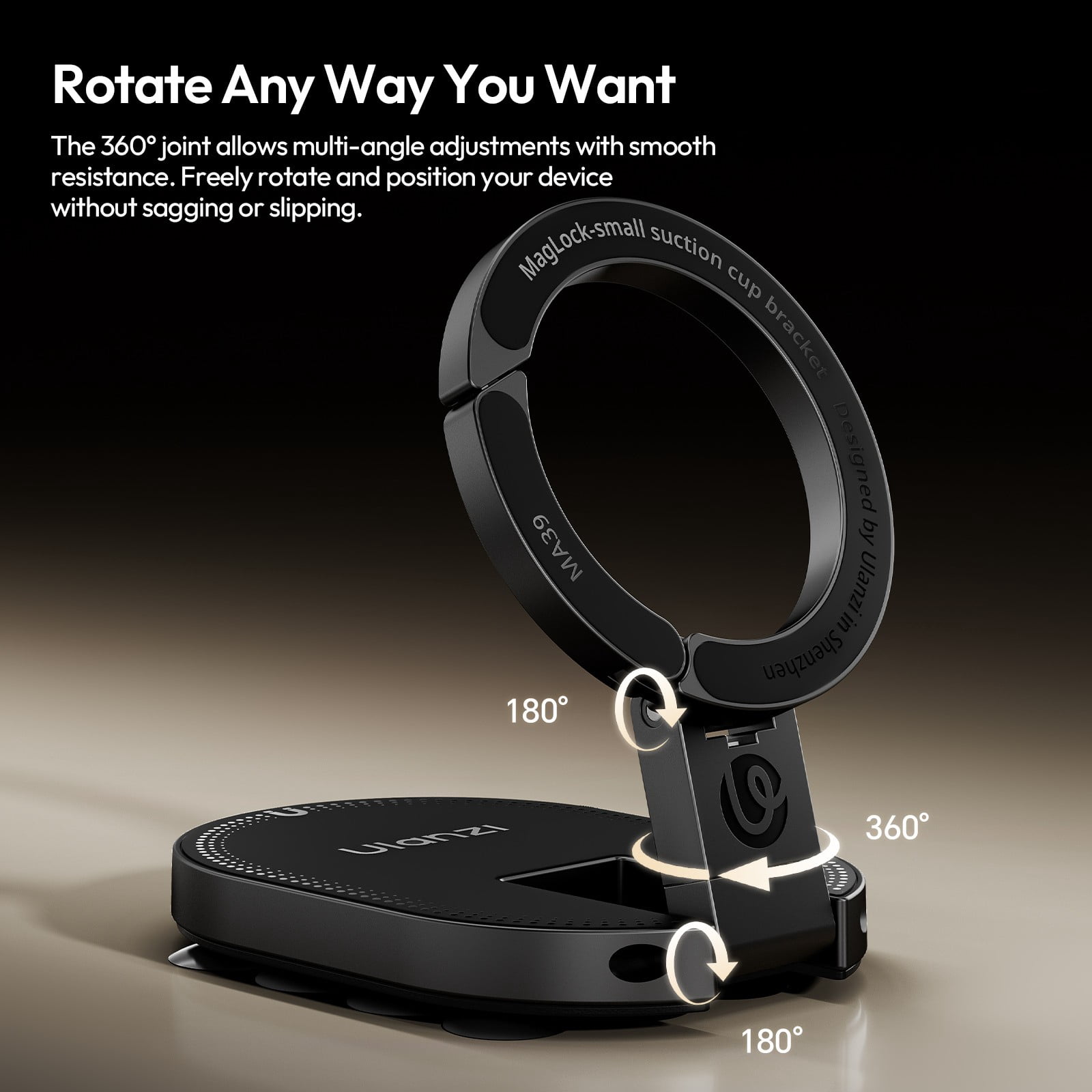 Ulanzi MA39 MagLock Suction Cup Magnetic Holder Phone Suction Mount Stand Desktop Stand