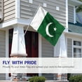 thumbnail image 7 of ANLEY Fly Breeze 3x5 Foot Pakistan Flag - Vivid Color and UV Fade Resistant - Canvas Header and Double Stitched - Islamic Republic of Pakistan Flags Polyester with Brass Grommets 3 X 5 Ft, 7 of 7