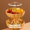 thumbnail image 7 of EUDIDV Spooky Candy Tote Pumpkin Candy Box Living Room Coffee Table Snack Melon Storage Box Double Layer Fruit Plates Jack-O'-Lantern Candy Bags, 7 of 7