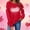 A275 Red, variant on Sweatshirt for Women Graphic Heart Print Crewneck Long Sleeve Loose Fit Casual Pullover Tops Fashion Festive Heart Pattern Clothes for Daily Wear