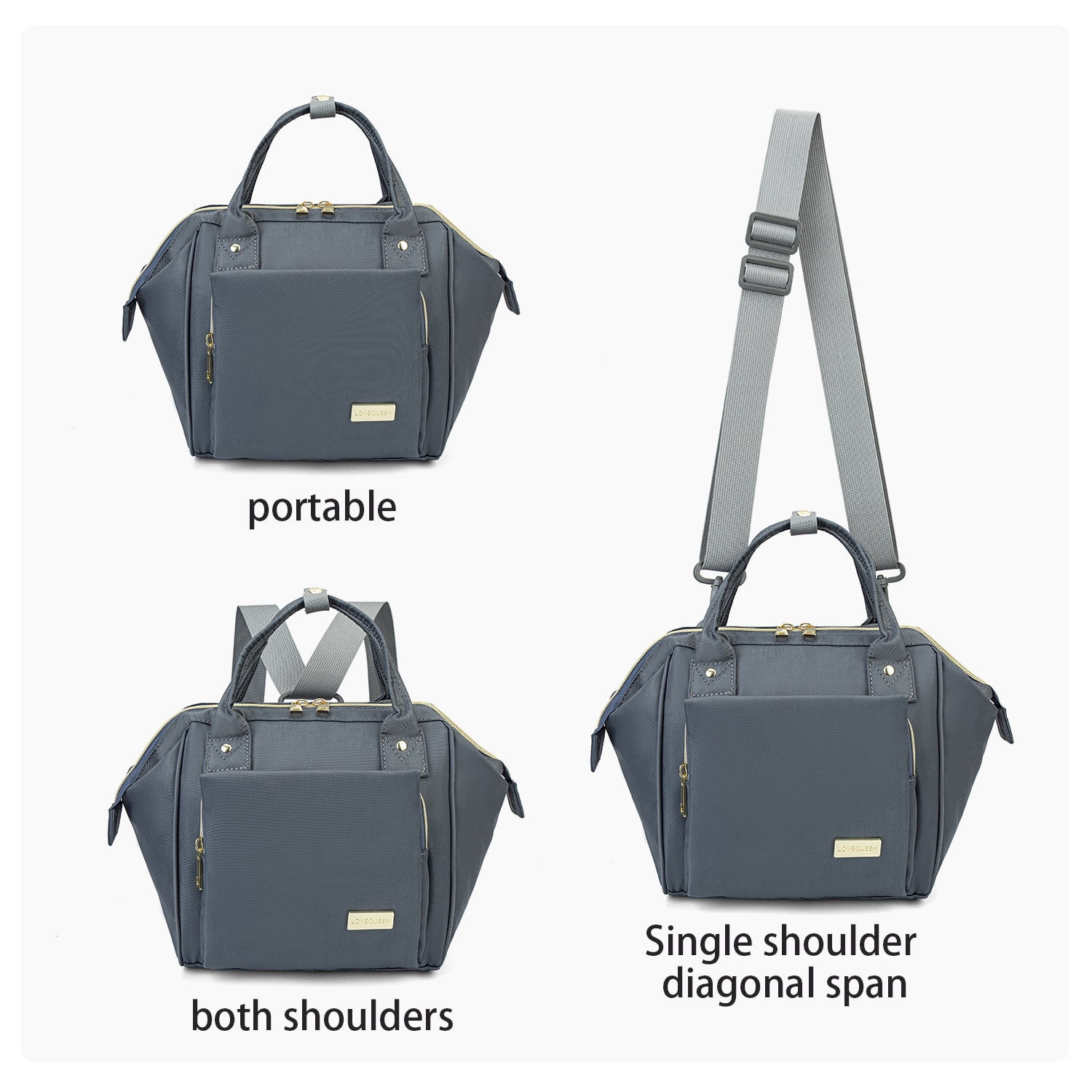 Baby Diaper Bag Nappy Backpack Waterproof Multi-Function Convertible Mini Smart Diaper Bag Backpack for Outdoor